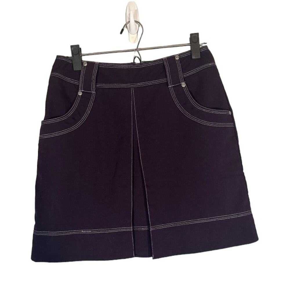 Bette & Court Women’s Deep Purple Casual Sporty Tennis Skirt Skort Size 6